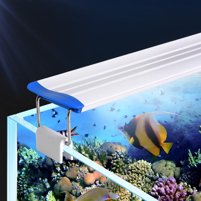 Super Slim LEDs Aquarium Lighting Aquatic Plant Light 18-70CM Extensible Waterproof Clip on Lamp For Fish Tank 220-240V