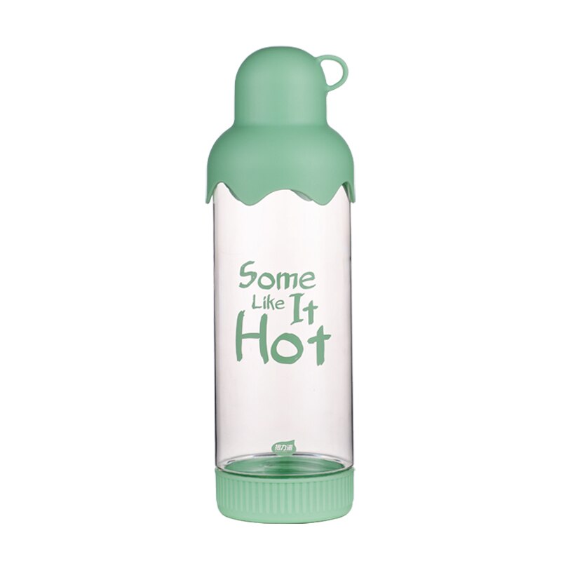 650ml infuser vattenflaska plast frukt infusion barn dricker utomhussport flaskor juice citron bärbar vattenkokare: Grön (lv se)