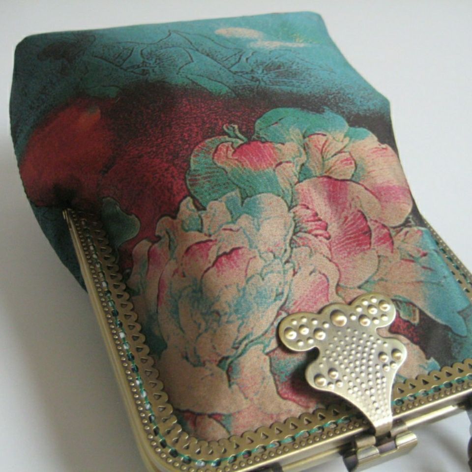 Ren håndlavet vintage print blomster tasker håndlås skal telefon taske dame håndtasker #39 kæde kvinder skulder crossbody tasker