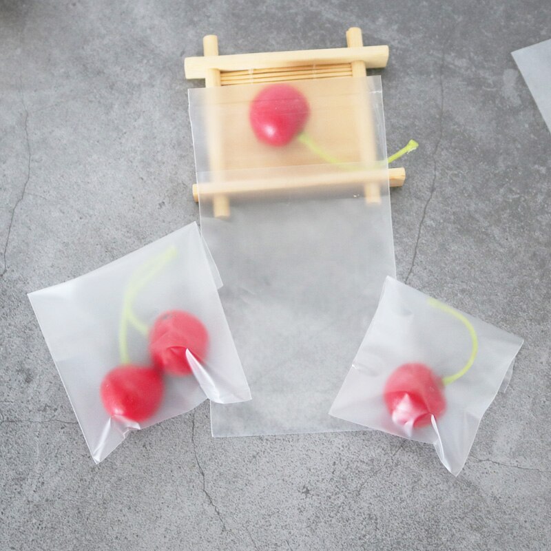 50pcs Frosted Plastic Envelopes Bags Cookie Dessert Bags Self-adhesive Envelope Stationery Packing Bag Office School Supply