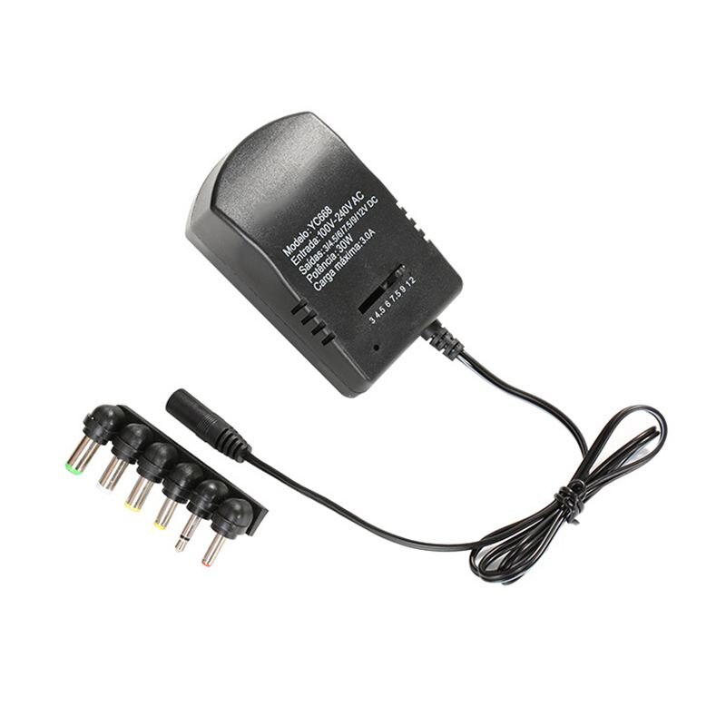 30W Multifunctionele Verstelbare Power Adapter 3-12V Multifunctionele Opladen Schakelaar Power Adapter Eu plug