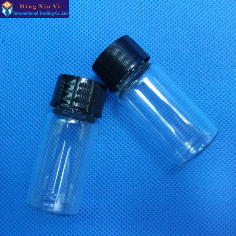 10ML1 0 Stks/partij Glazen Flesjes Glazen Sample Flessen Transparante Glazen Fles Met Cover Hoge Boor Silicium Fles