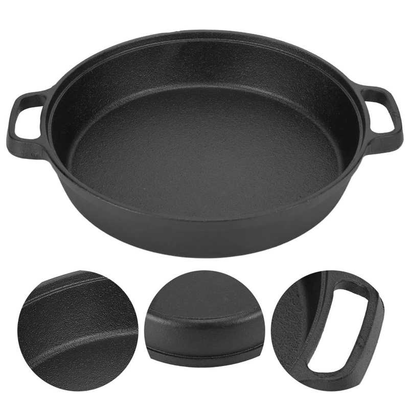 Frying Pan Pancake Pan 25CM 2 Handle for Kitchen