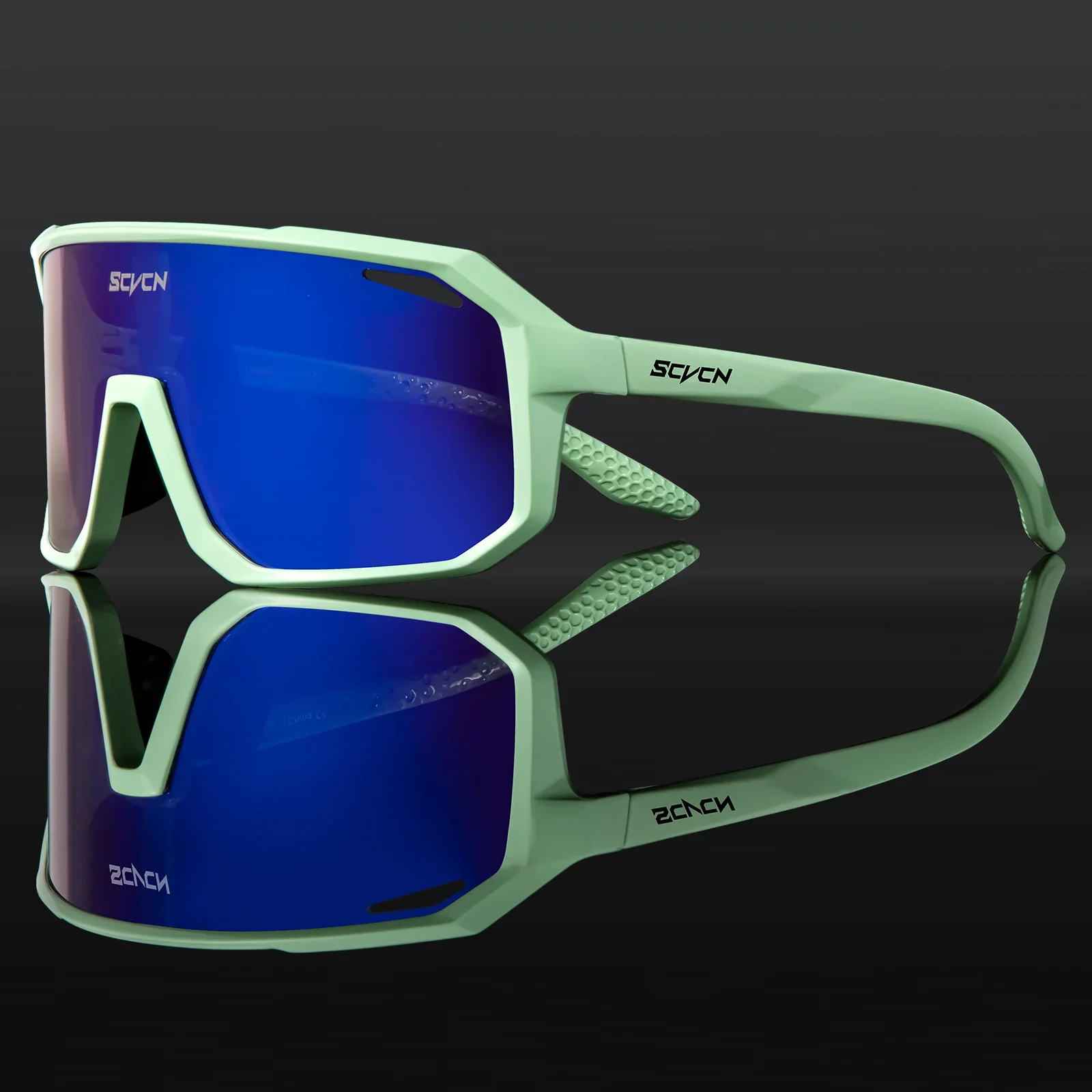 SCVCN Fahrradbrille, Fahrrad, Mountainbike, Wandern, Camping, Golf, UV400, Sonnenbrille, Sportschutzbrille für Männer und Frauen, Baseball
