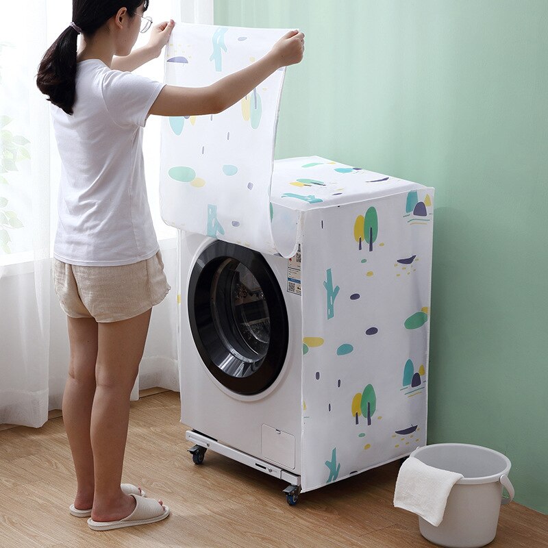 Vandtæt lynlås vaskemaskine topdæksel støvbeskytter tørretumbler støvtæt beskytte: 2