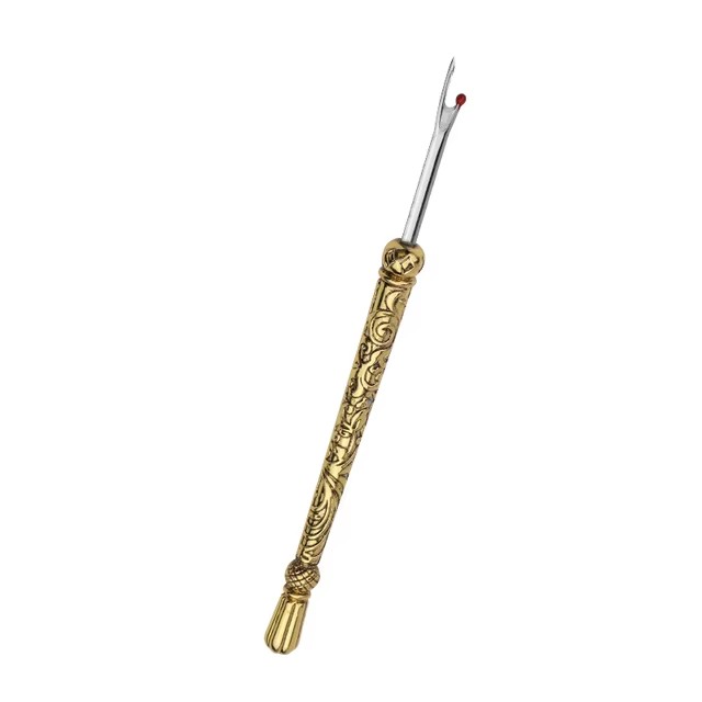 1Pc RVS Naaisteek Draad Unpicker Retro Naaien Tornmesje Professionele Borduurgaren Remover Naaigereedschap: Light Grey