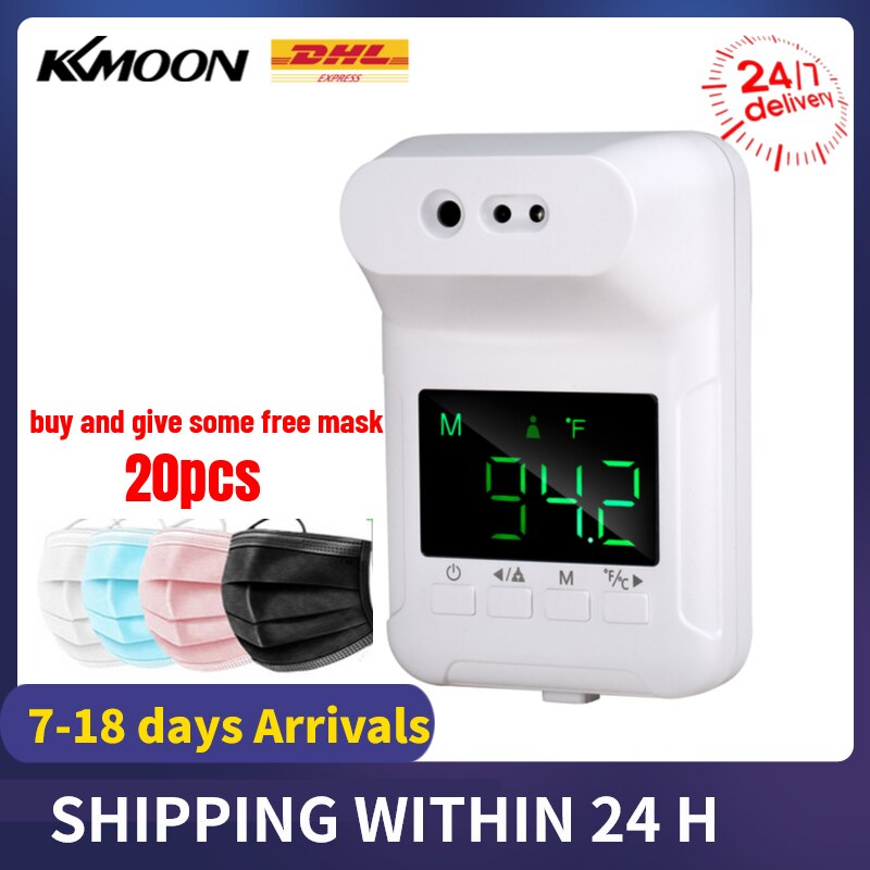 Non-contact IR Infrared Sensor Forehead Hanging Wall Mount LCD Digital Infrared Thermometer High Precision Temperature: type 3