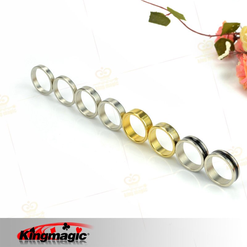 1 stuks magische ringen goudkleurige pk ring sterke magnetische ringen goocheltrucs 18mm 19mm 20mm 21mm pk ringen