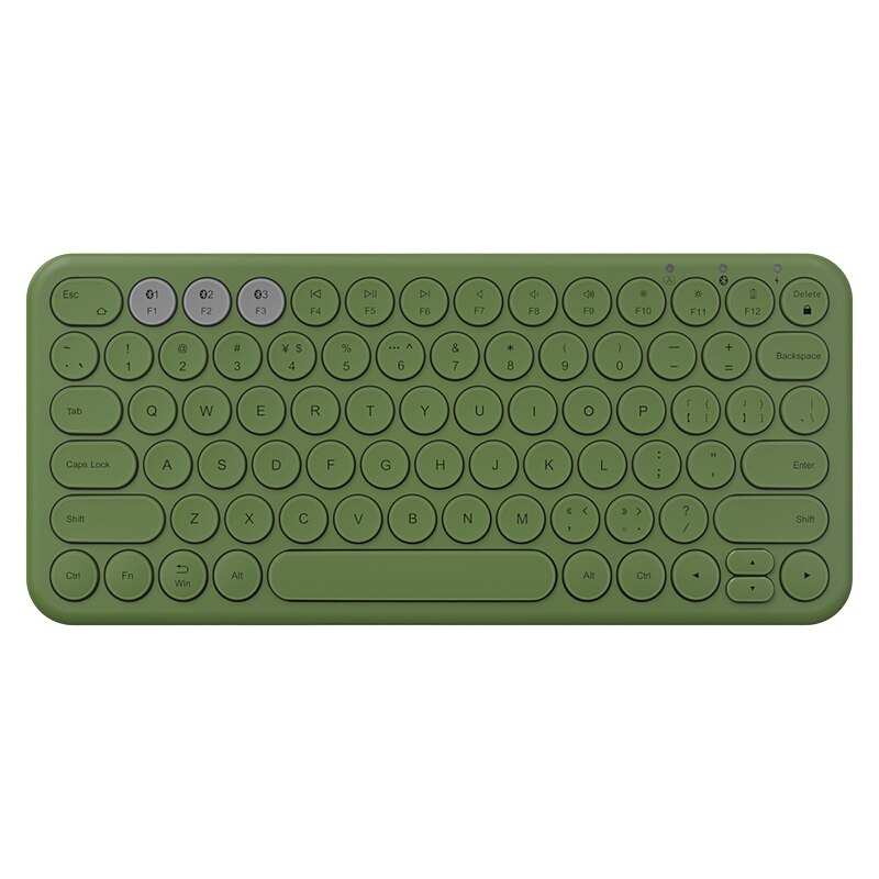 Rechargeable Bluetooth-compatible Keyboard Mouse Set For Tablet Phone iPad PC Gamer Mini Wireless Gaming Keyboard Mice Mouse: Green Keyboard