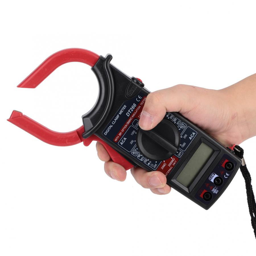 DT266 1000V/750V DC/AC Clamp Meter 200/1000A Ammeter Digital Multimeter with LCD Display Clamp Meter