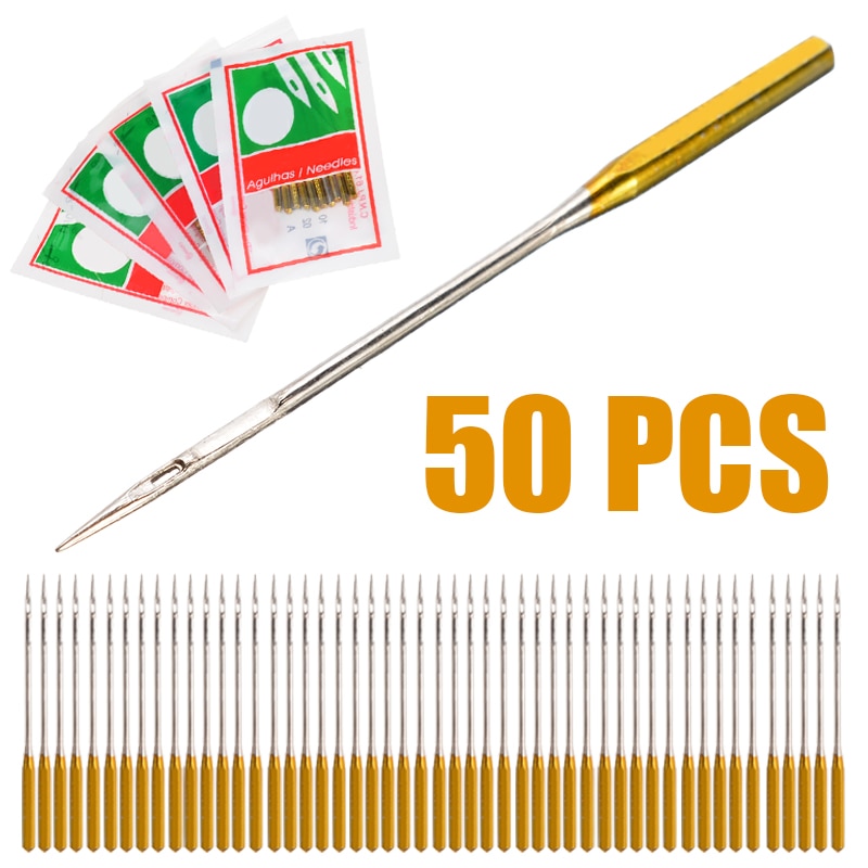 50pcs Household Sewing Machine Needles Domestic Needle for Singer Stitching Accessories Sewing Macine Size 9/11/14/16/18