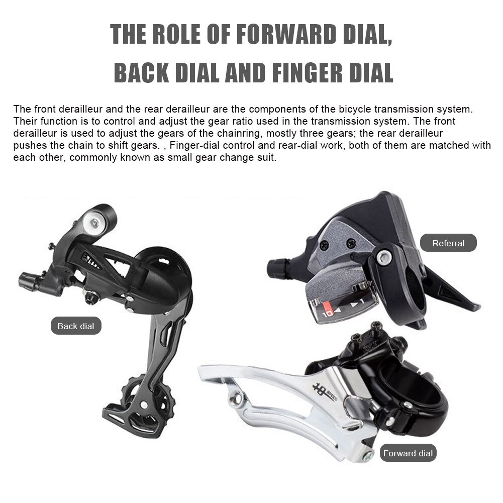 MTB 24/ 27Speed Finger Gear Shifter 8/9/10/11Speed Split Finger Lever Left Right Gear Shifter for Shimano Transmission System