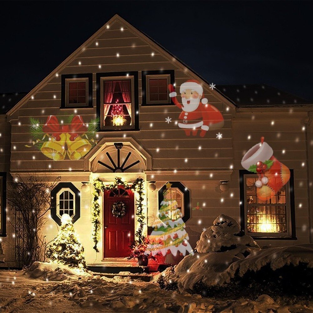 LED père noël projecteur extérieur paysage lumière étanche Disco lumières maison jardin décoration extérieure