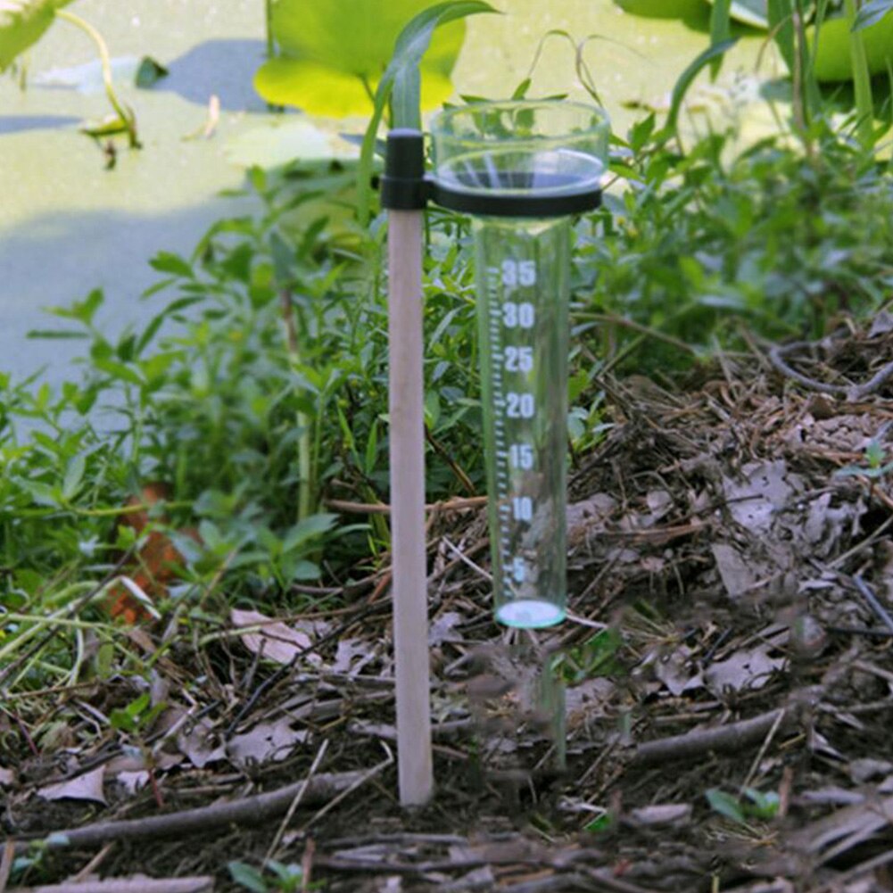 Yard Transparent For Garden Outdoor Water Meter Simple Portable Lawn Home Graduated Quick Read Soil Measuring Tool Rain Gauge