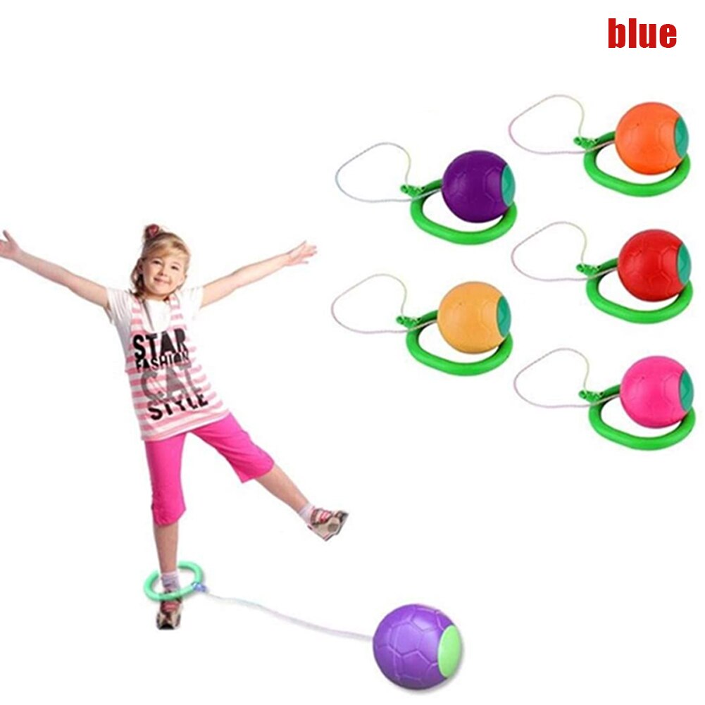 Skip Ball Children Exercise Coordination and Balance Hop Jump Playground Toy YA88: Blue