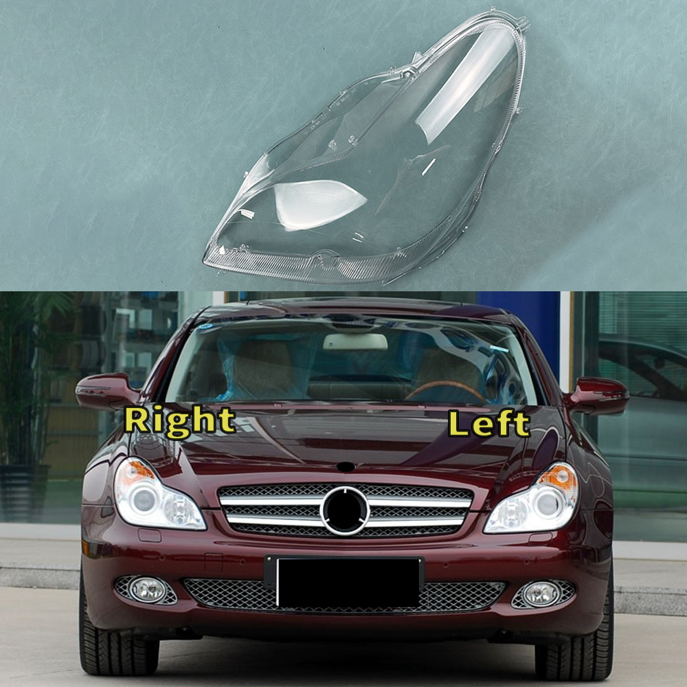 Voor Benz W219 CLS CLS300/350/500/550 2004 Koplamp Transparante Lampenkap Shell Maskers Koplamp Cover lens Plexiglas