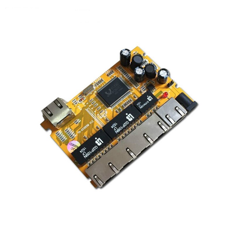 OEM/ODM 5 Port 10/100/1000M realtek chipset gigabit switch pcba Module network switch poe ethernet hub