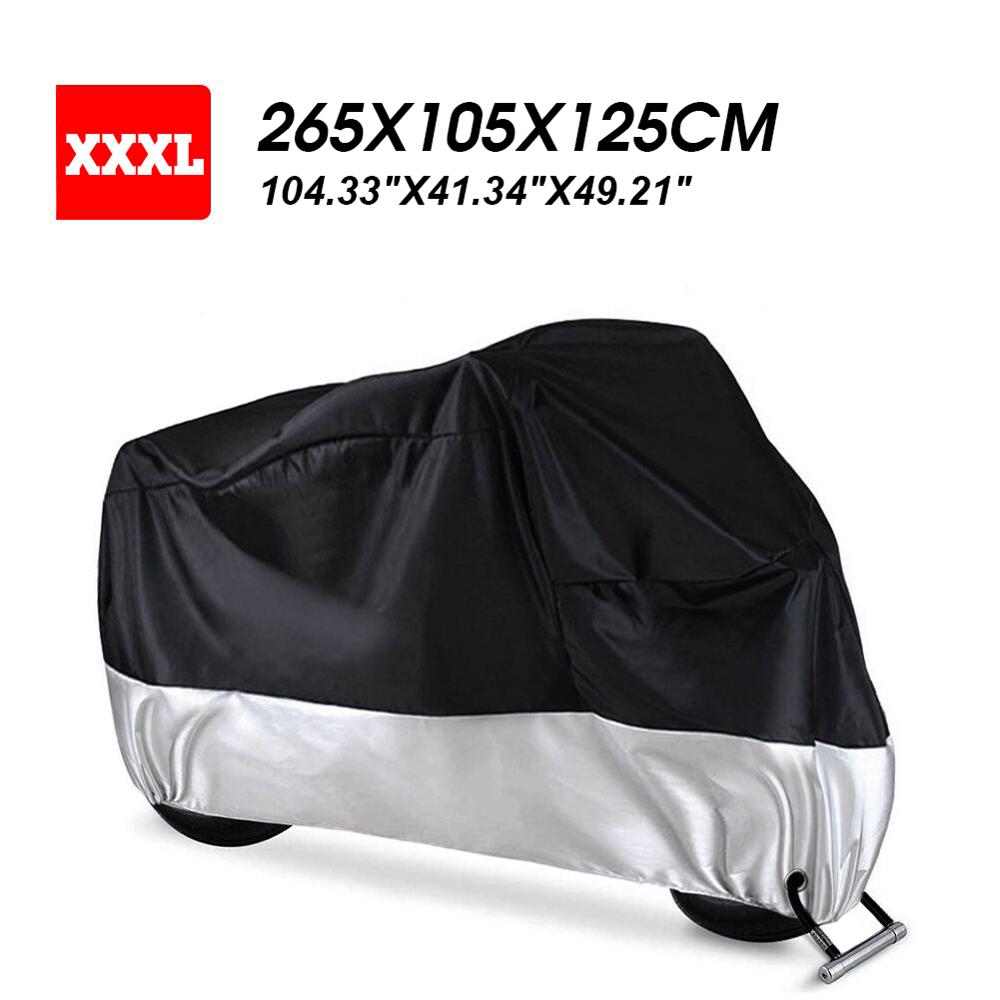 Motorcycle Cover Bike All Season Waterproof Dustproof UV Protective Outdoor Indoor Moto Scooter Motorbike Rain Cover: XXXL