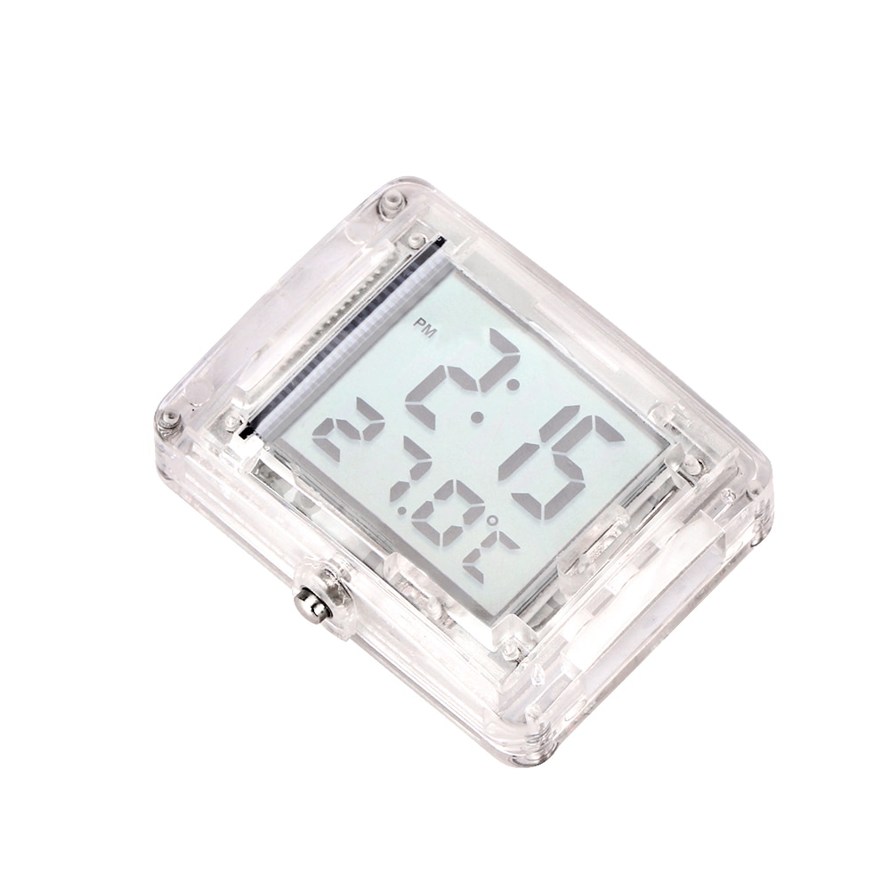 Autoklok auto dashboardklok mini digitaal horloge moto horloge digitale klok waterdicht horloge lichtgevende motorfiets digitaal