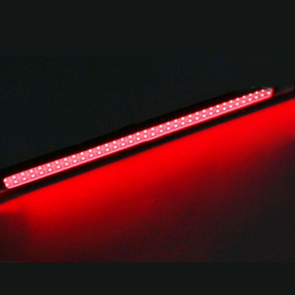Sæt bil led lys tilbehør reservedele strip rød kørsel 2 stk vandtæt