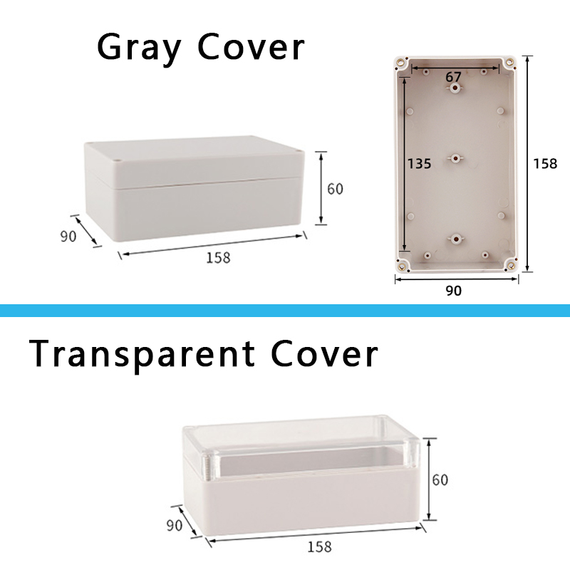 IP67 Waterproof Junction Box F Series Plastic Outdoor ABS Sealed Wiring Junction Enclosure for Electrical Instrument Project