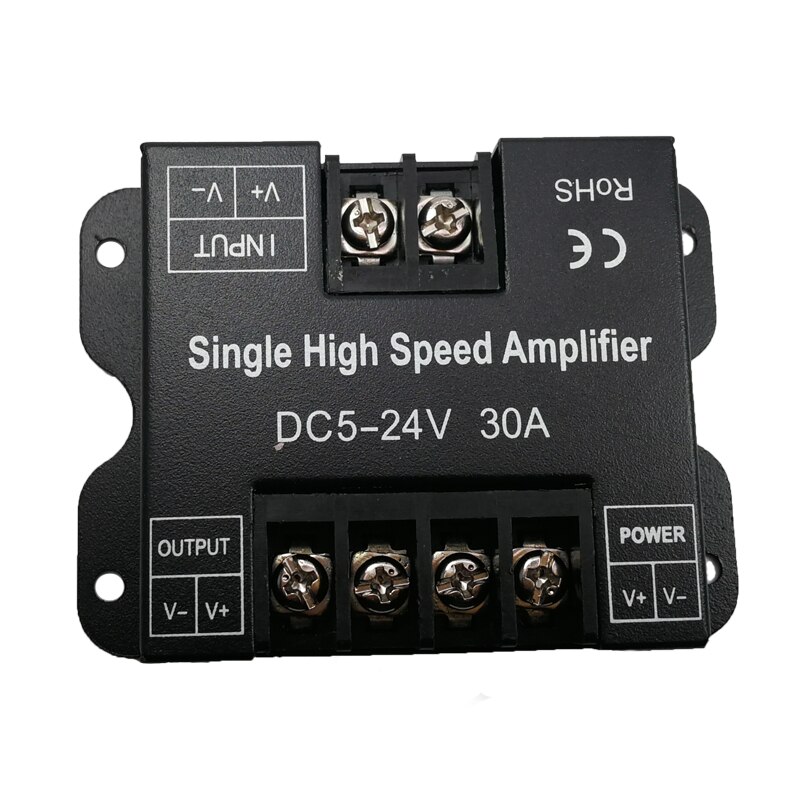 Led Power Amplifier 30A 1 channel Single Color High speed Signal Power Repeater Big Power amplifier for LED Single Strip Use