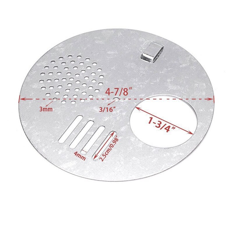 6 stk. bikube nuc box indgangsdøre, indgangsskive (diameter :12.5cm)  - biavlsudstyr bikubeværktøj biavlerværktøj