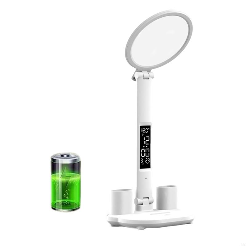 U55C Round LED Desk Lamp Touchable With 3200mAh Rechargeable Battery/USB Charging Table Light For Office And Home