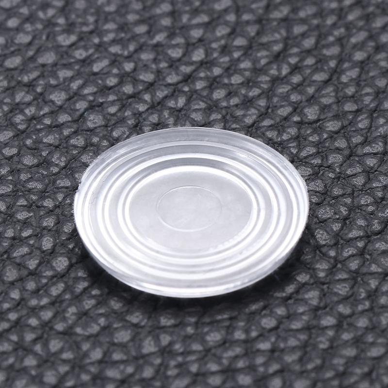 18/30pcs Round Shape Glass Table Non-Slip Soft Grip Pad Transparent Plastic Rubber Fixed Tempered Glass Furniture Accessories