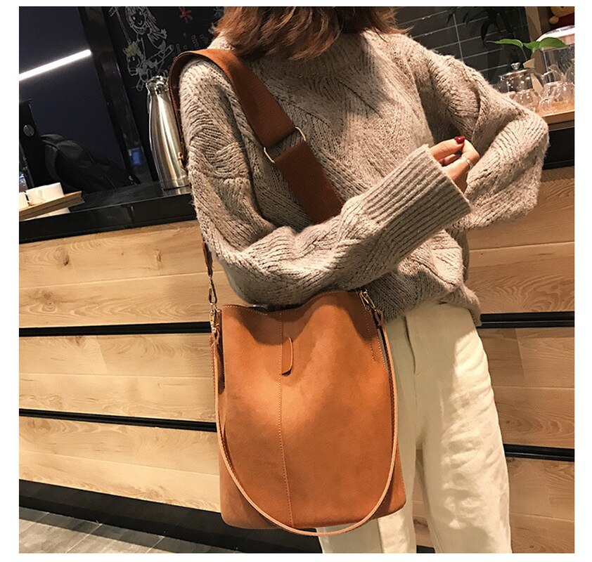 Dames schoudertassen handtassen dames scrub dagelijkse reis crossbody tas meisjes tassen dames handtassen emmer  b053