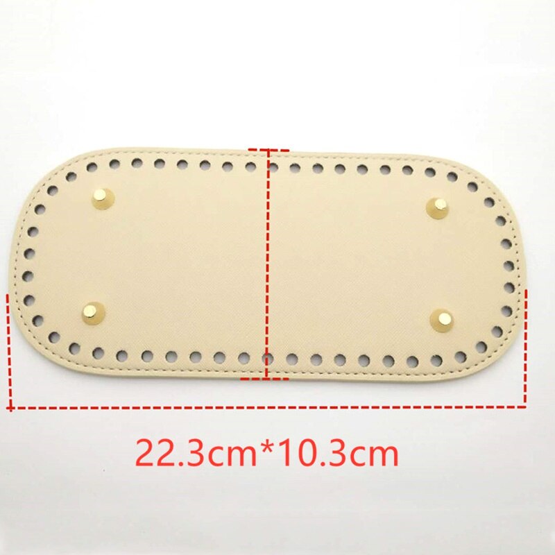 1PC Handbag Making Purse Bag Bottom Base Shaper Oval DIY Tote Bag Leather Accessories 10x22cm