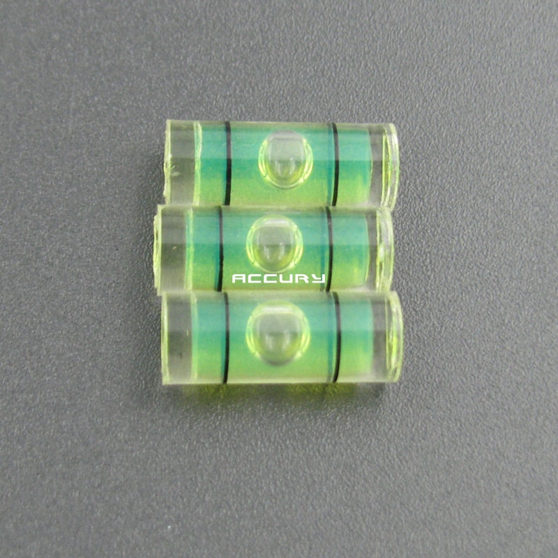 20pcs 6*15mm Acrylic tubular levels mini spirit level Liquid level Indicator for Hanging horizontal ruler