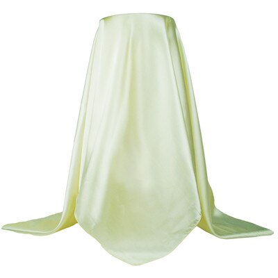 Foulard carré en Satin pour femmes, voile de luxe en Satin, grande taille, foulard de tête musulman, 90x90cm, tendance automne-hiver: 900805