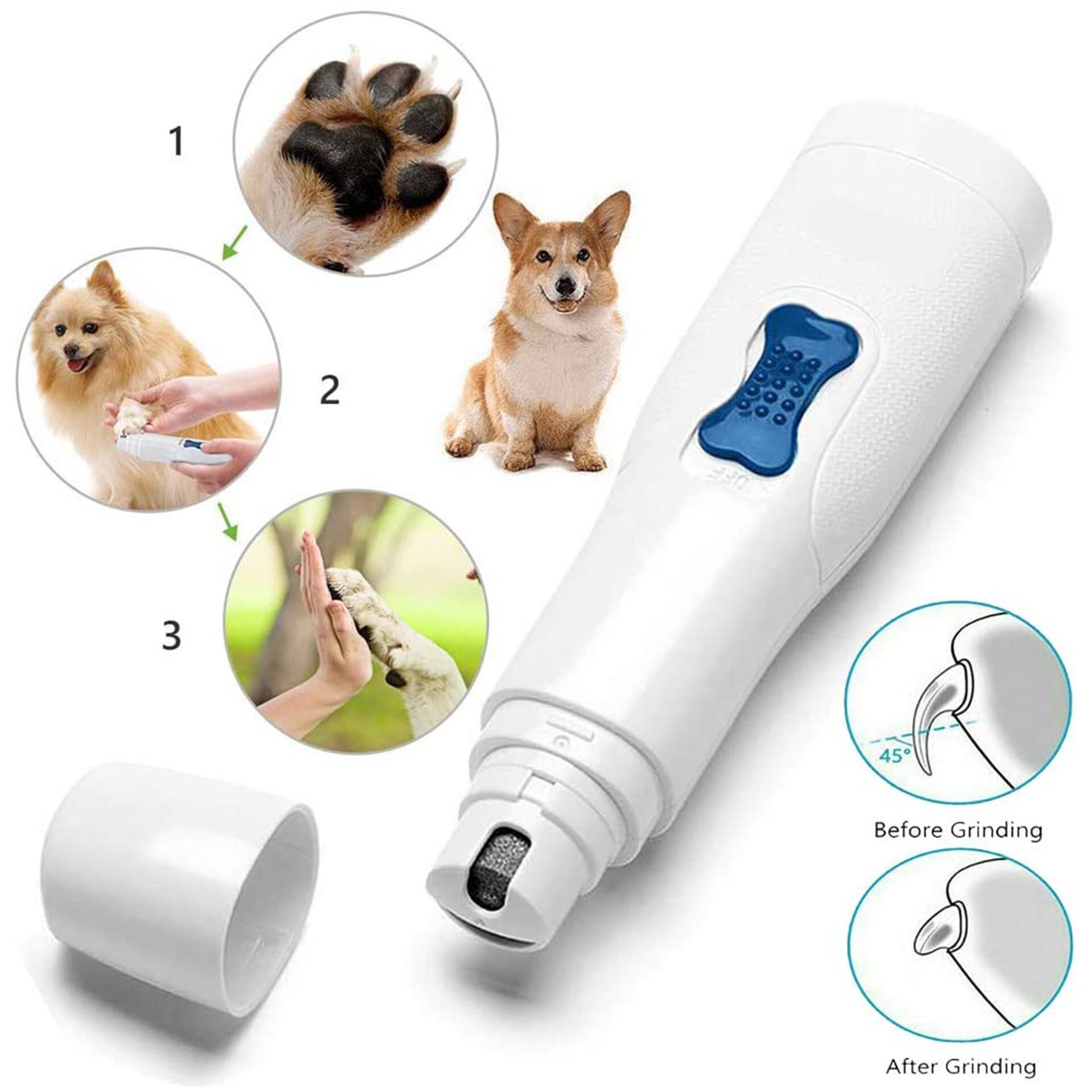 Schoonheidsproduct voor hondennagels, elektrisch nagelpiercingapparaat voor katten en honden, universele nageltrimmer