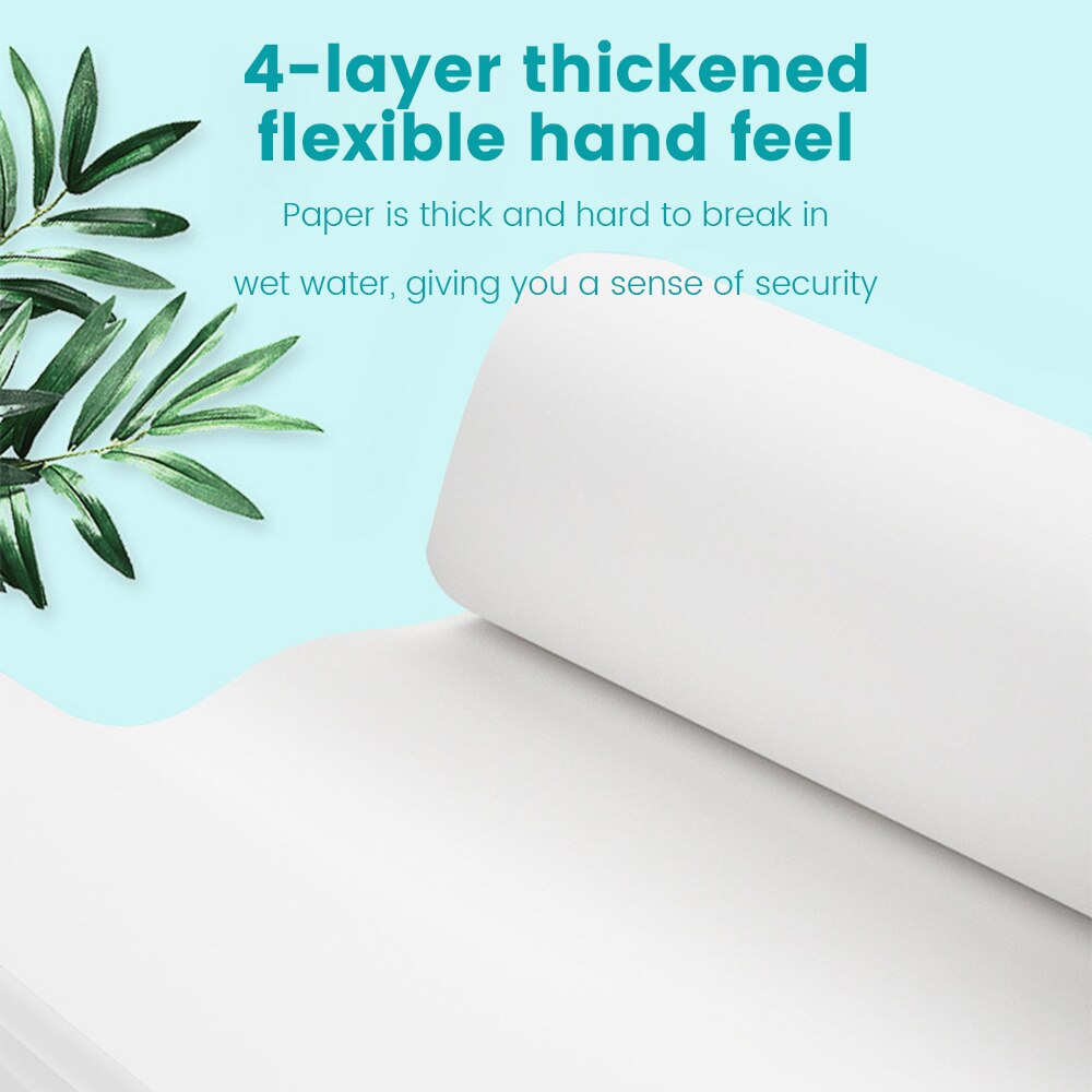 Vannabsorpsjon råved 24 ruller/pakning 4- lags mykt toalettrullpapir naturlig tre toalettpapirmasse hjemmerullepapir sterkt