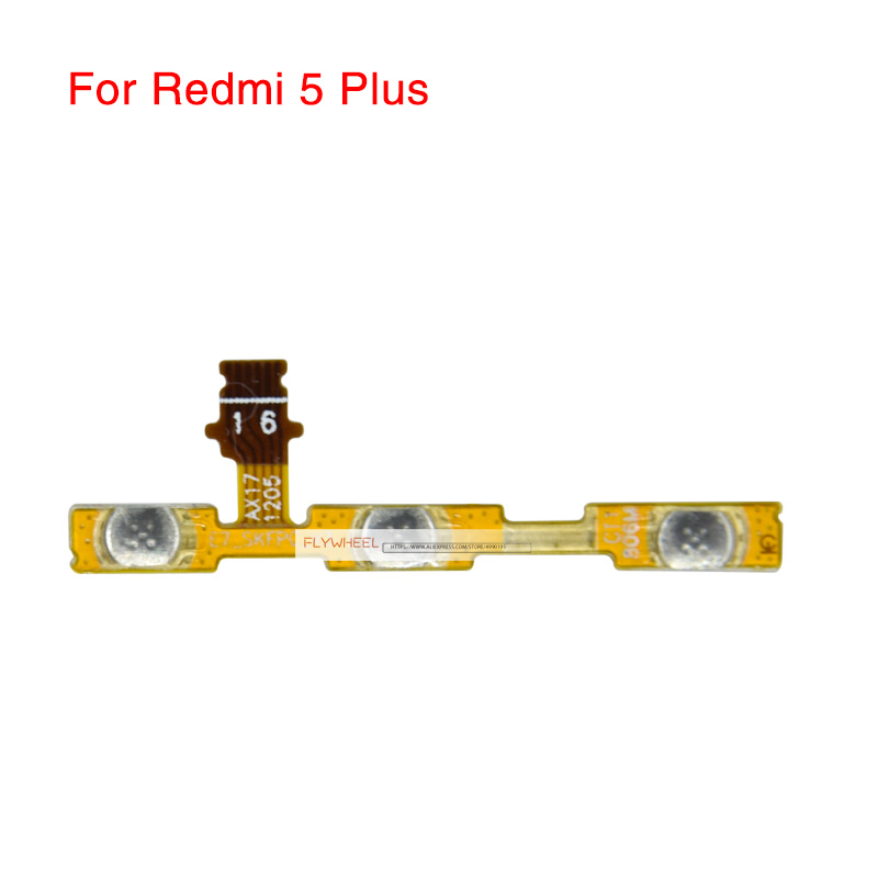 1pcs Power Button Flex Replacement For Xiaomi Redmi S2 3 3X 3S 4A 4X 5A 6A 7 5 Plus Note 5 6 Pro Mute Volume Control Side Switch: For Redmi 5 Plus