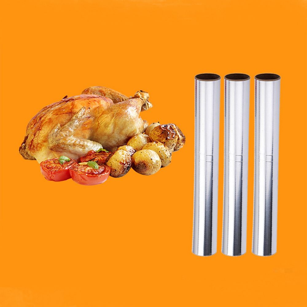 Barbecue Household 5m/10m Tin Foil Paper Food Pack Cook Baking BBQ Grill Silver Baking Tinfoil Paper Sheet Roll Cooking Tools
