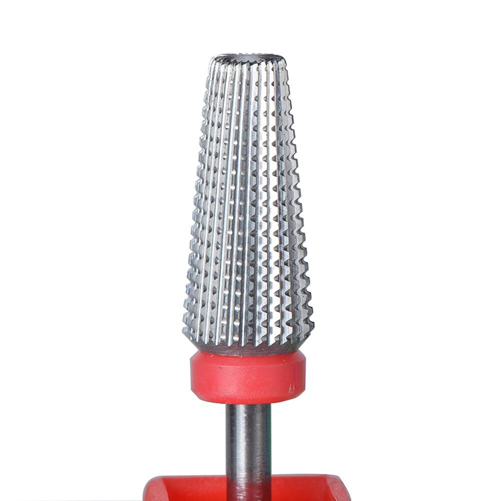 Broca de carburo de tungsteno de , 1 Uds., fresa para máquina de manicura eléctrica, herramienta para salones de manicura, accesorios