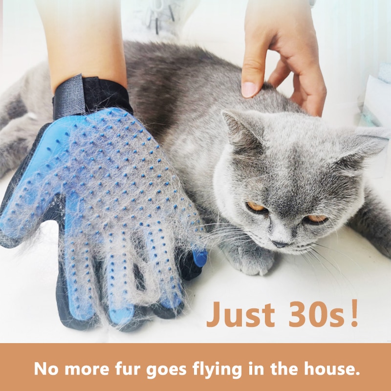Huisdier Kat Grooming Handschoen Voor Dierlijk Haar Borstel Kam Cleaning Deshedding Huisdieren Producten Voor Kat Hond Verwijdering Haarborstel Accessoires