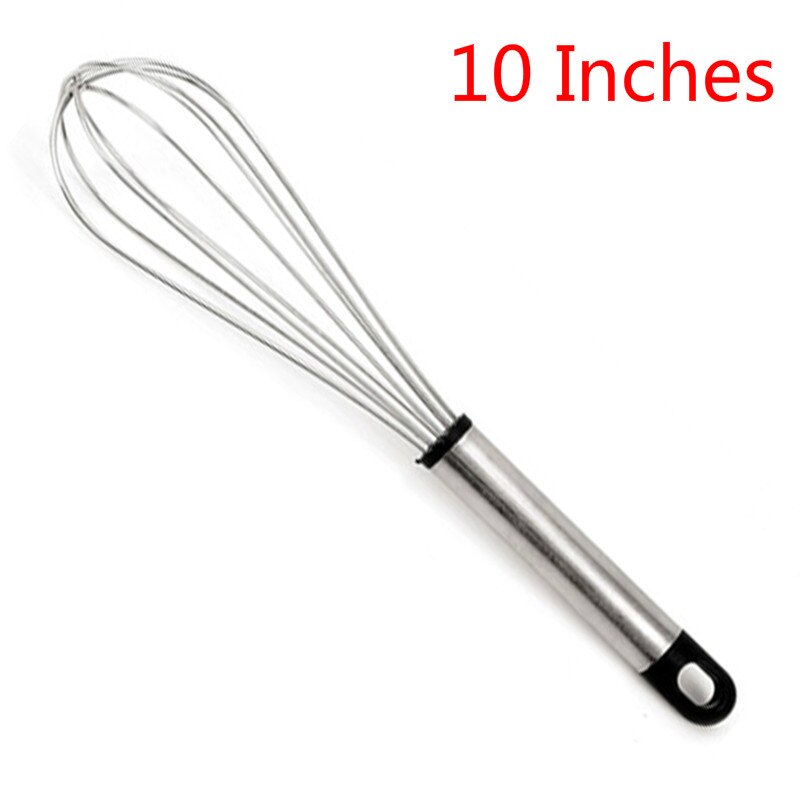 Keuken Rvs Egg Kloppers Eggbeater Whisk Mixer Ei Keuken Taart Bakken Koken Gereedschap: B 10 Inches
