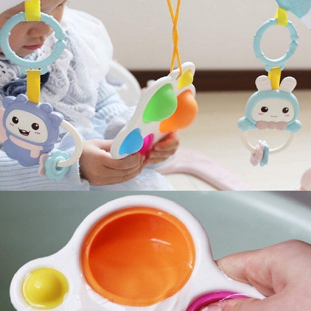 Simple Dimple Fidget Toy, 2PCS Baby Simple Sensory Toys, Silicone Flipping Board Toys, Early Educational Fidget Toy