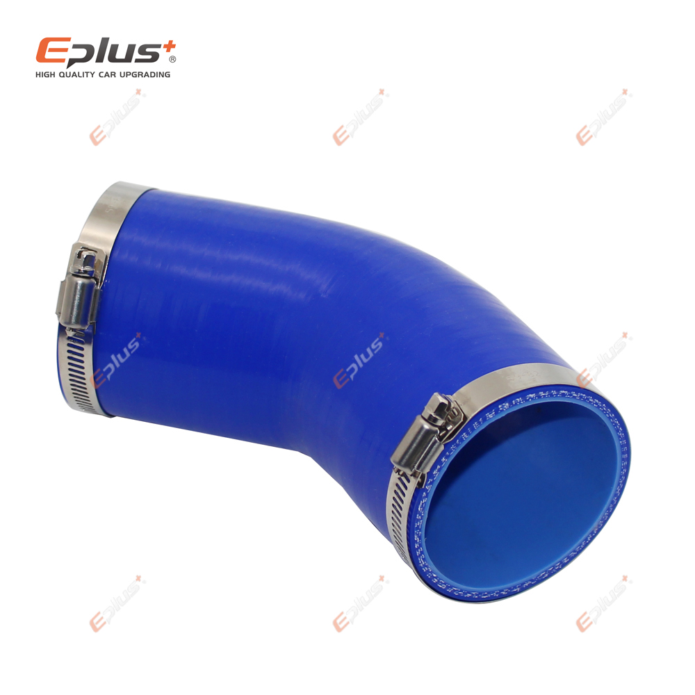 Manguera de tubo de silicona Universal EPLUS, conector de 45 grados, acoplador de tubo de entrada Turbo Intercooler para coche, azul, varios tamaños