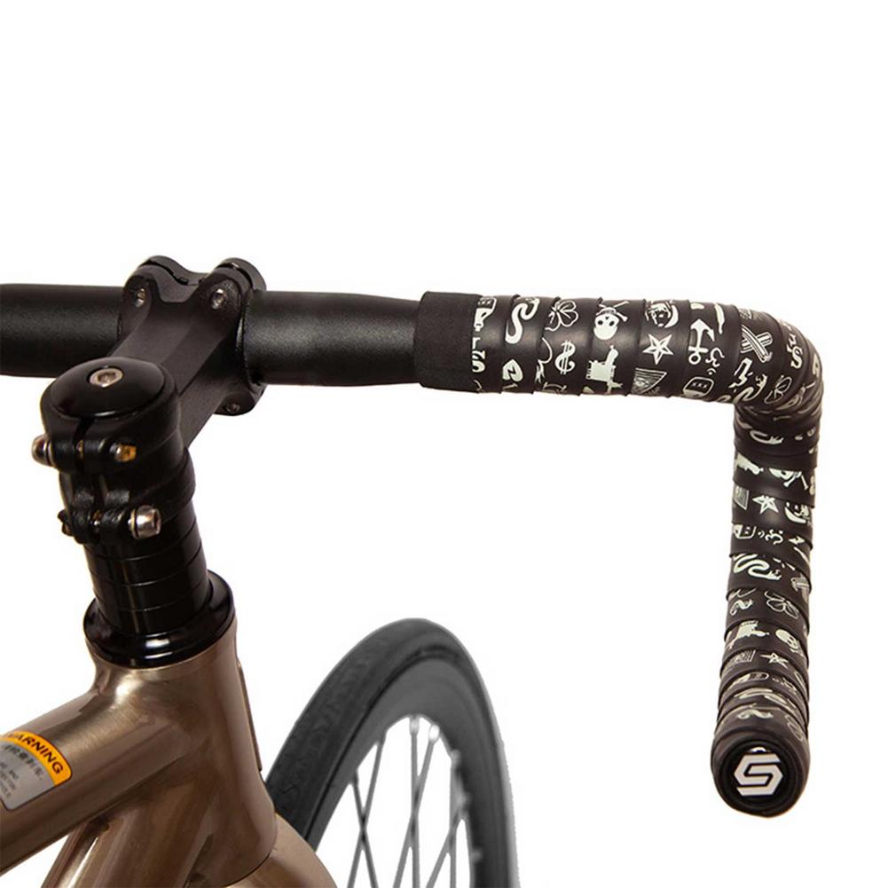 Fiets Stuur Tape Road Fiets Chameleo Kleur Trillingsdemping Anti-Vibratie Handvat Bar Tape Fietsen Wrap End Plug