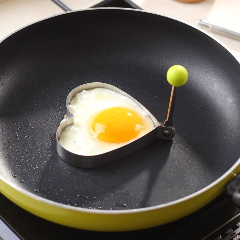 Acier inoxydable étoile amour rond oeuf frit moule oeuf frit moule cuisine crêpe cercle cuisson oeuf moule modélisation outil cuisson outil