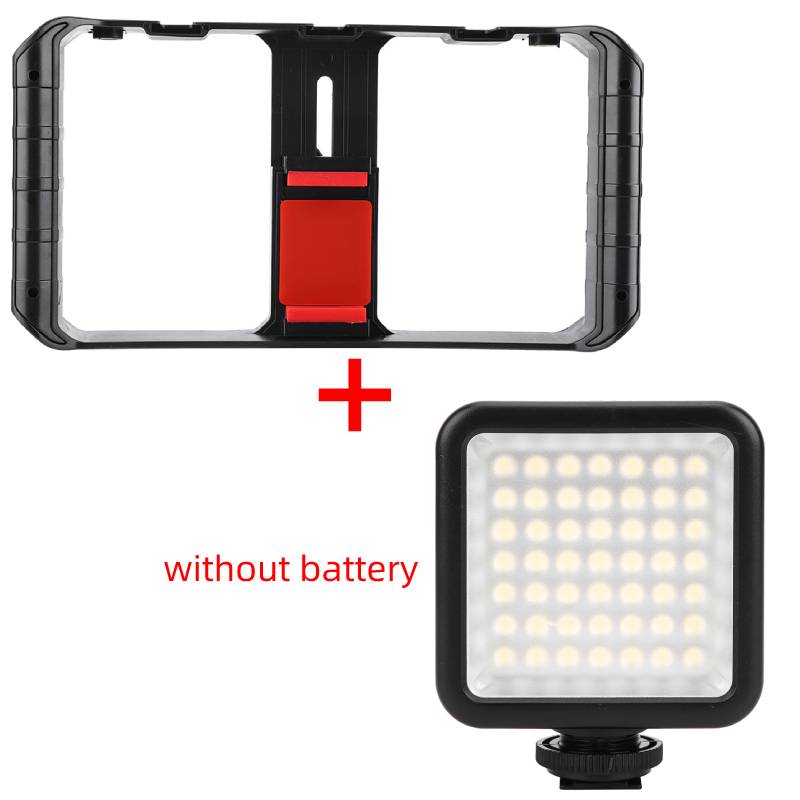 Ulanzi U-Rig Pro Smartphone Video Rig 3 Shoe Mounts Filmmaking Case Stabilizer Frame Stand phone bracket for iPhone Andriod: Gray