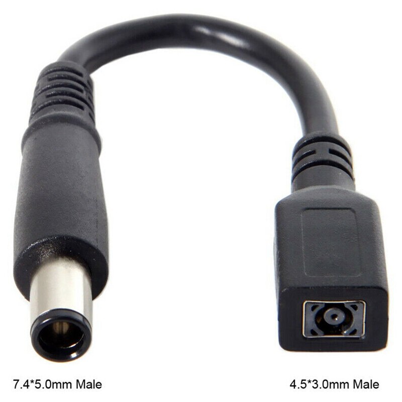 Dc 7.4x5.0Mm Plug To Hp Dell Dc 4.5x3.0Mm Socket Cable For Laptop Ultra Slim