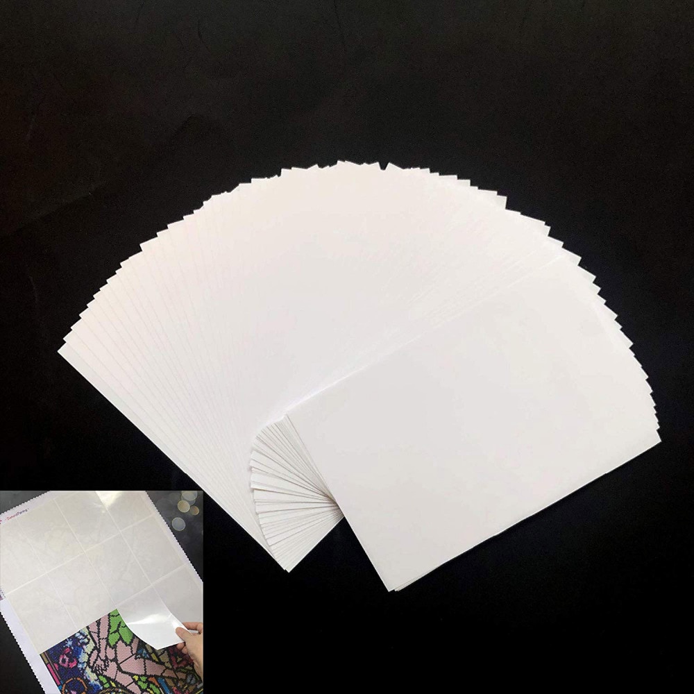 10/20/50 Stuks Pack Diy Diamant Schilderen Gereedschap Accessoires Release Papier Diamant Schilderen Cover Vervanging Handig