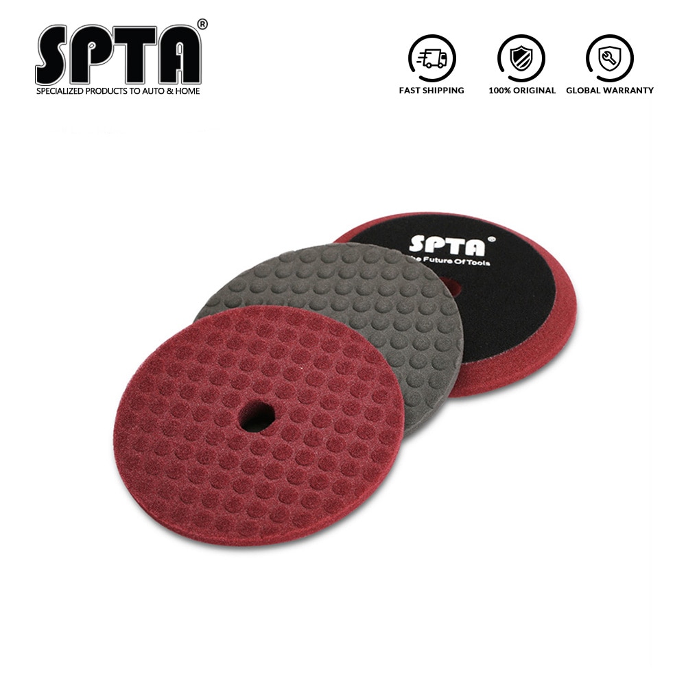 SPTA-disque à polir, 6 pouces, en forme de T, pour polisseuse, 5 pouces, tampon éponge à polir douce remplaçable,