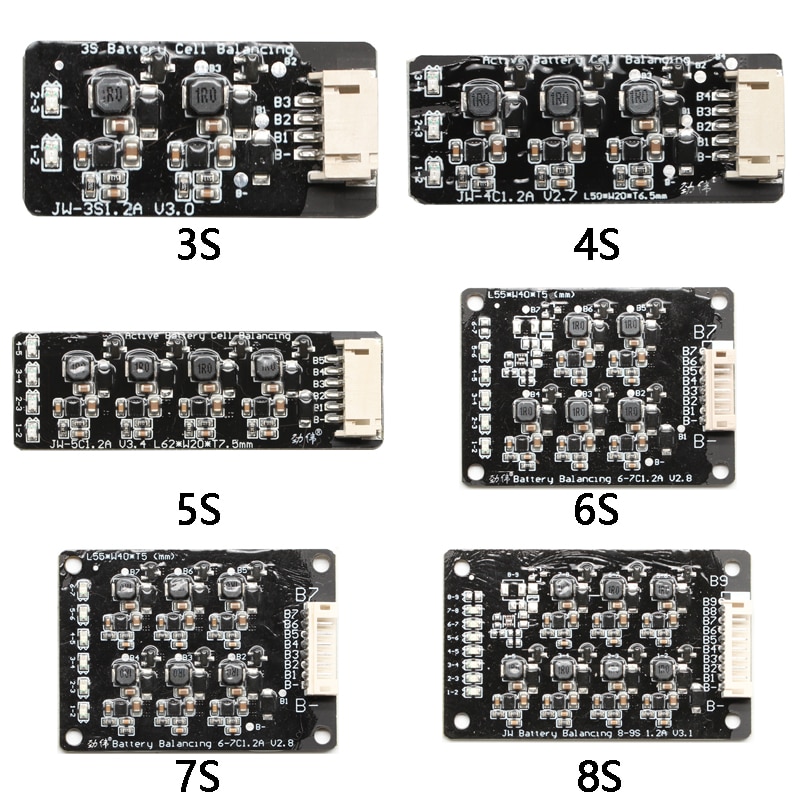 1.2A Balance Lifepo4 Lithium Battery Active Equalizer Balancer Energy Transfer Board 3S 4S 6S 7S 10S 12S 13S 14S 16S 17S BMS