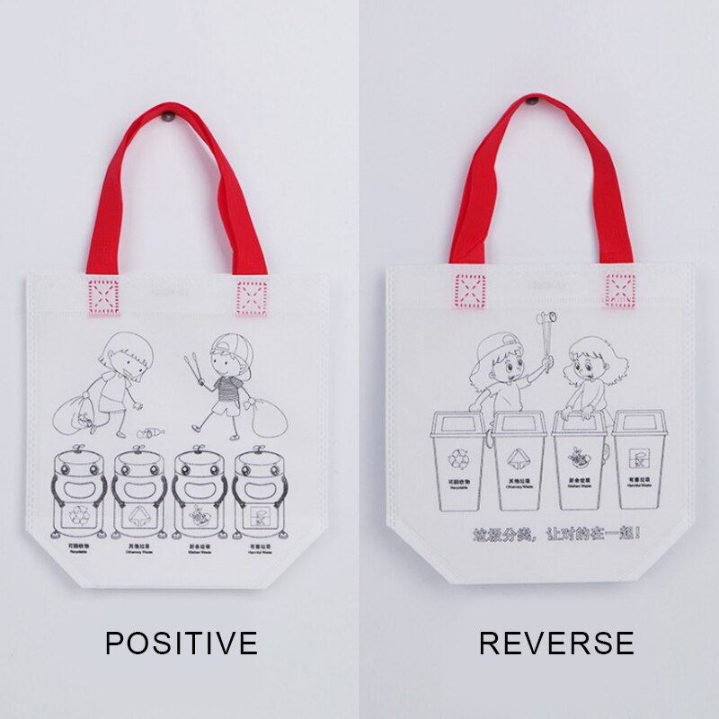 Saizhi FAI DA TE Vernice Disegno Giocattolo Colorato Graffiti Borsa A Mano Da Parte di Bambini di Materiale Ecologico SZ3102: double side 6